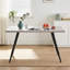 4 - Person Dining Set 120Cm Marble Pattern Table with Armless Chairs-565905736
