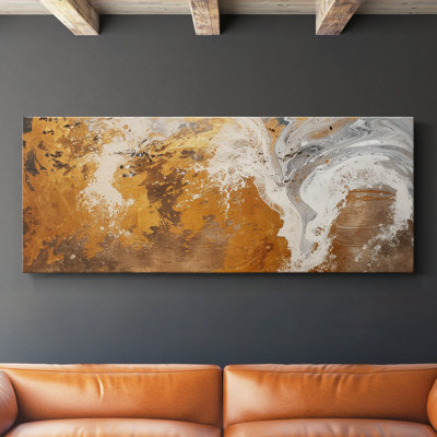 Toile tendue avec châssis abstrait # 4 LXVI-Abstract