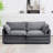 Redenius 76.8'' Upholstered Corduroy Reception Loveseat-98918135