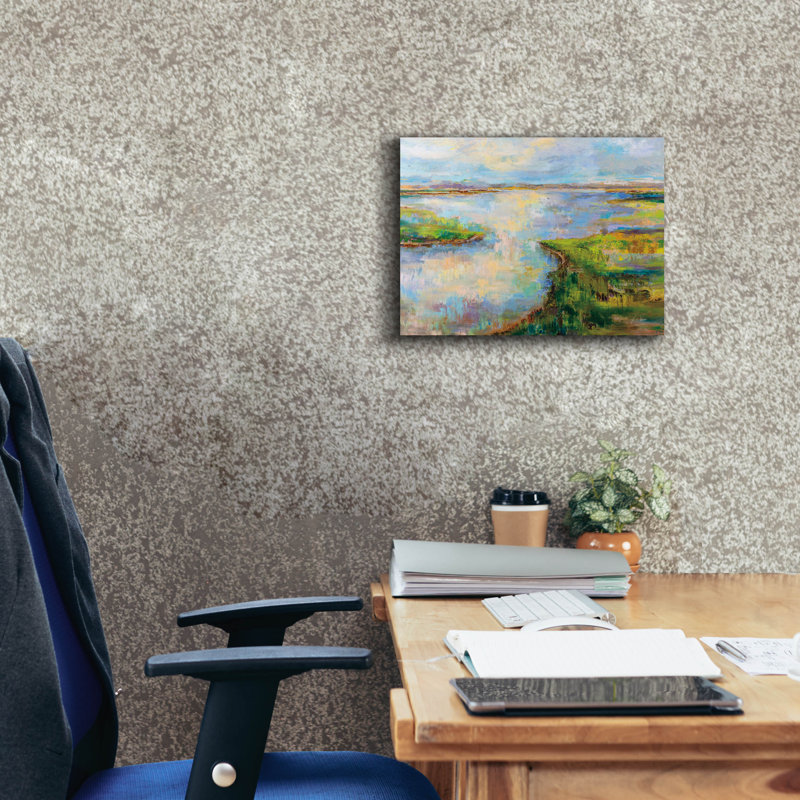 «Blush» par Jeanette Vertentes, art mural sur toile, H 12 po x l 16 po x P 0,75 po