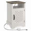 Table de chevet Farmhouse, table d'appoint, table de bout en bois, table de chevet avec prises de courant