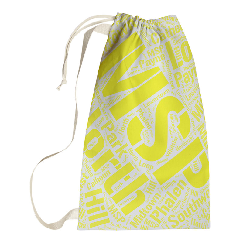 Laundry Hamper with Handles, Green, Small (29" H x 18" W x 1.5" D), Minneapolis–Saint Paul