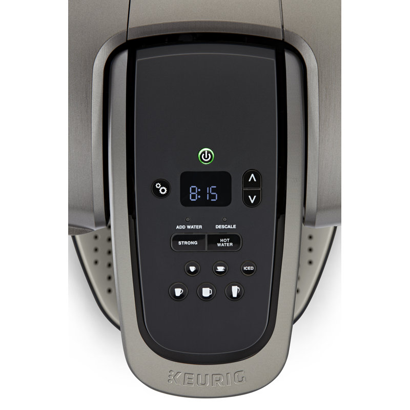 Cafetière à dosette K-Elite Keurig K-Cup avec réglage du café glacé et contrôle de la force Keurig, Ardoise