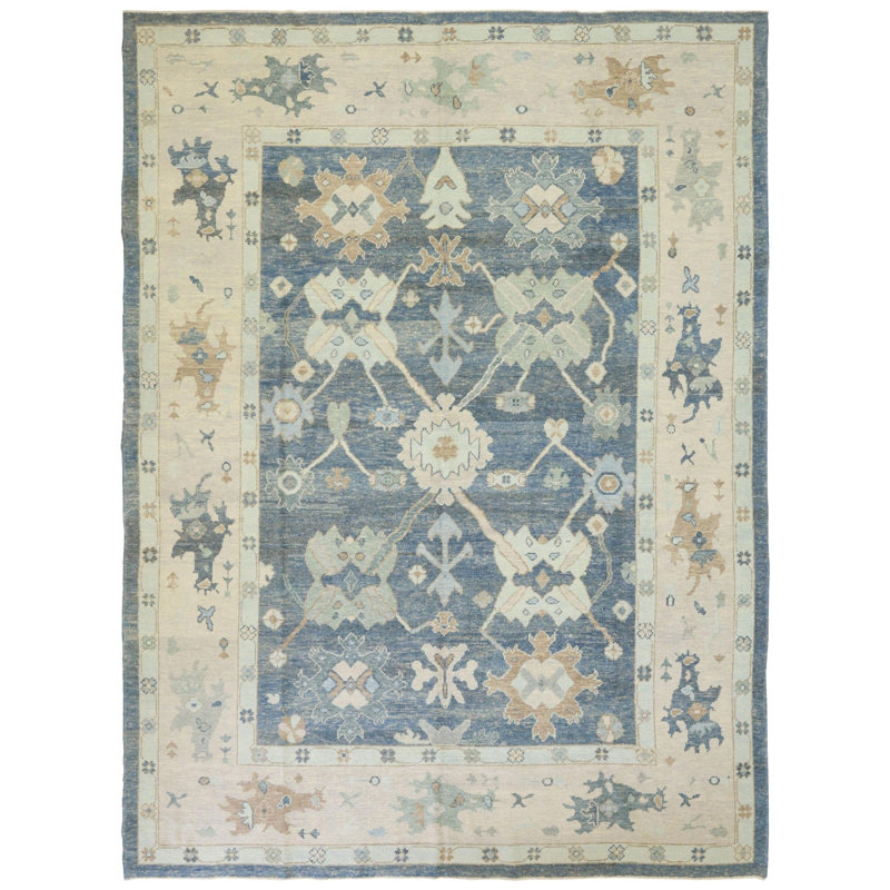 Oushak Rugs One-of-a-Kind Rectangle 10'4" X 13'8" Area Rug