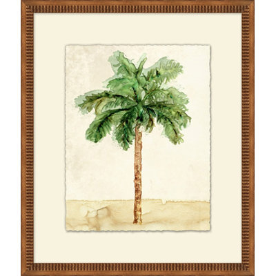 Modern Palm 1 - Peinture encadrée sur papier