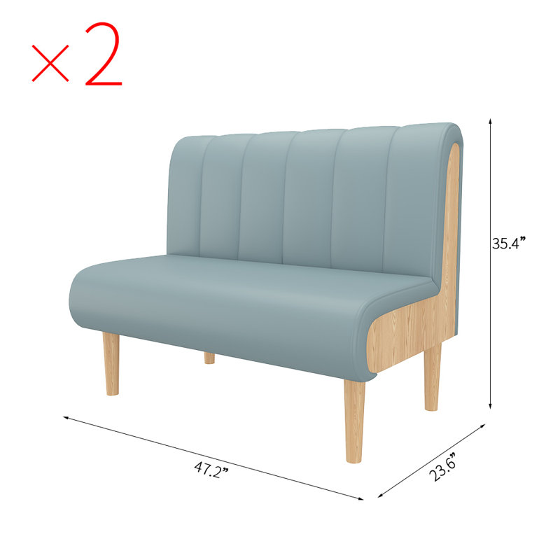 Banc rembourré en similicuir