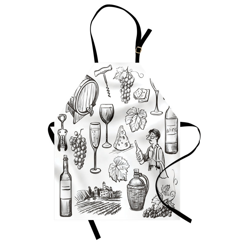 Tablier East Urban Home, cuisine, jardinage, taille adulte, gris anthracite blanc