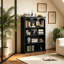 Bibliothèque standard noire en bois massif de style moderne Mid-Century-516337966