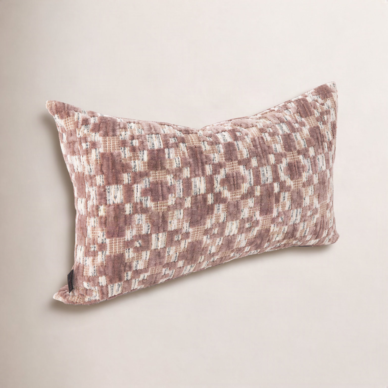 Fraser 24" x 14" Throw Pillow, Rose
