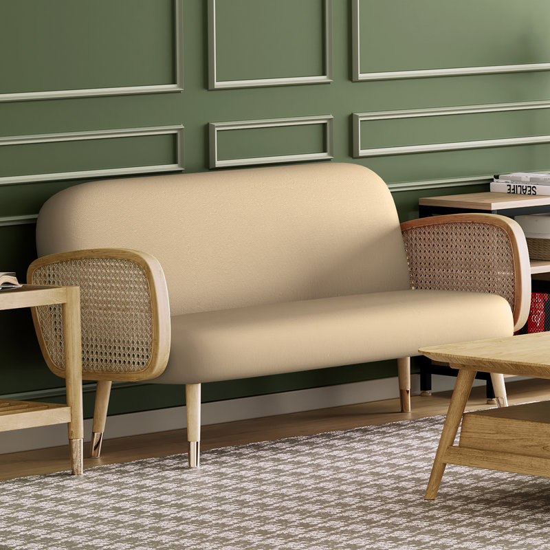 Housse pour canapé-lit réversible en tissu de polyester réversible avec fermeture à glissière 3 côtés, Grand, Kaki