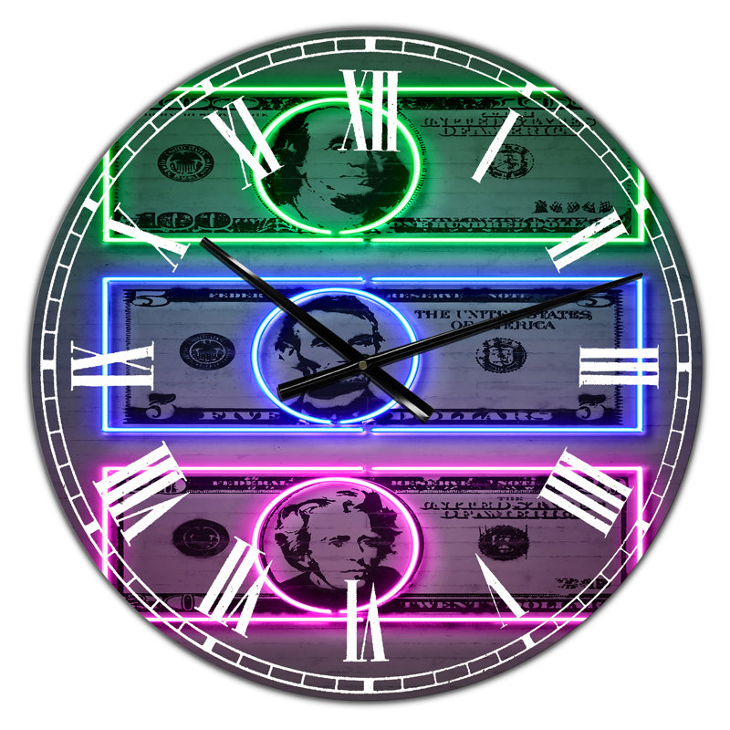 Horloge murale moderne surdimensionnée Founding F Père, Petit