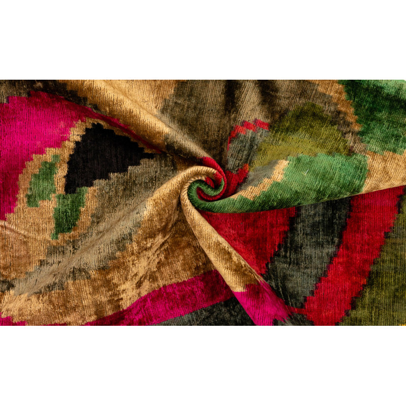 Abstract Velvet Throw Pillow