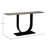 Audraya 63" Wide Metal Console Table, Black