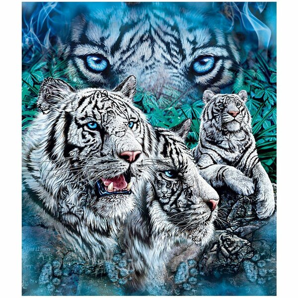 Tigre Blanc Panthera Tigris #17 Onesie by Gerard Lacz - Fine Art America