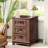 18" Farmhouse Night Stand with 3 Drawers-131326330