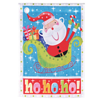 Drapeau de jardin Santa Ho Ho Ho