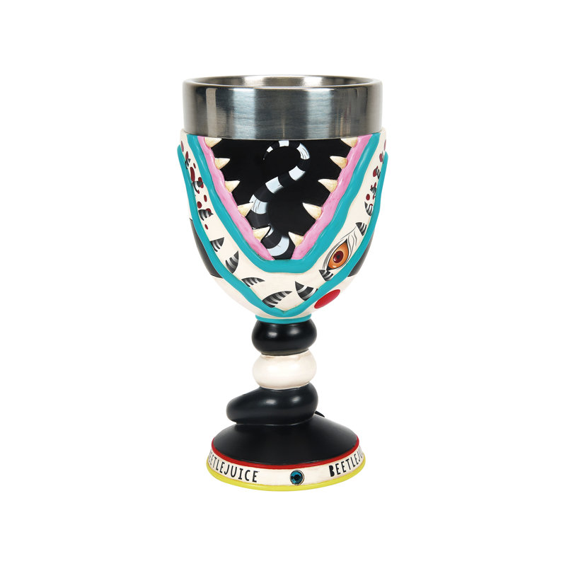 Beetlejuice Sandworm Decorative Chalice Goblet, 7.09 Inch, Multicolor
