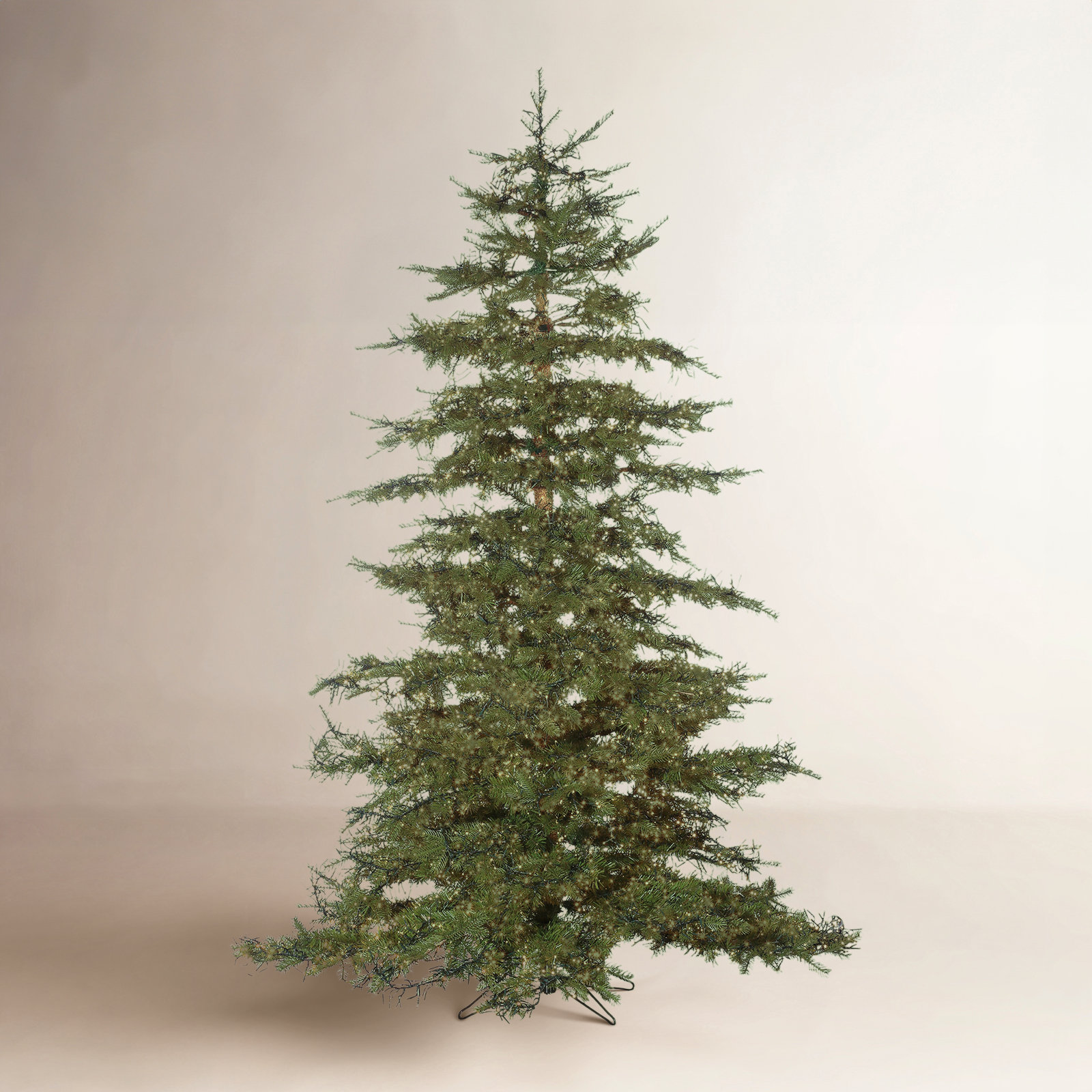 White 7.5' Pre-Lit Pine Christmas Tree (672)