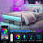 Bed Frame With Headboard And Footboard,heavy Duty Steel Slats Support Metal Bed Frame With Charging Station,-1541566197-1541566203