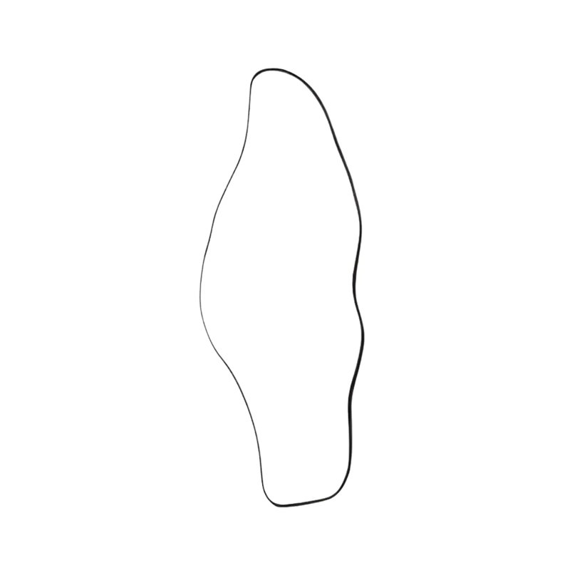 Miroir Flubber, Doré