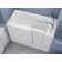 Captains Series 53'' x 26'' Walk-in Soaking Fiberglass Bathtub with Faucet