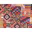 1930s Colorful Geometric Antique Gallery Scale Turkish Kilim Flatweave Rug 6'6" x 10'2" Area Rug