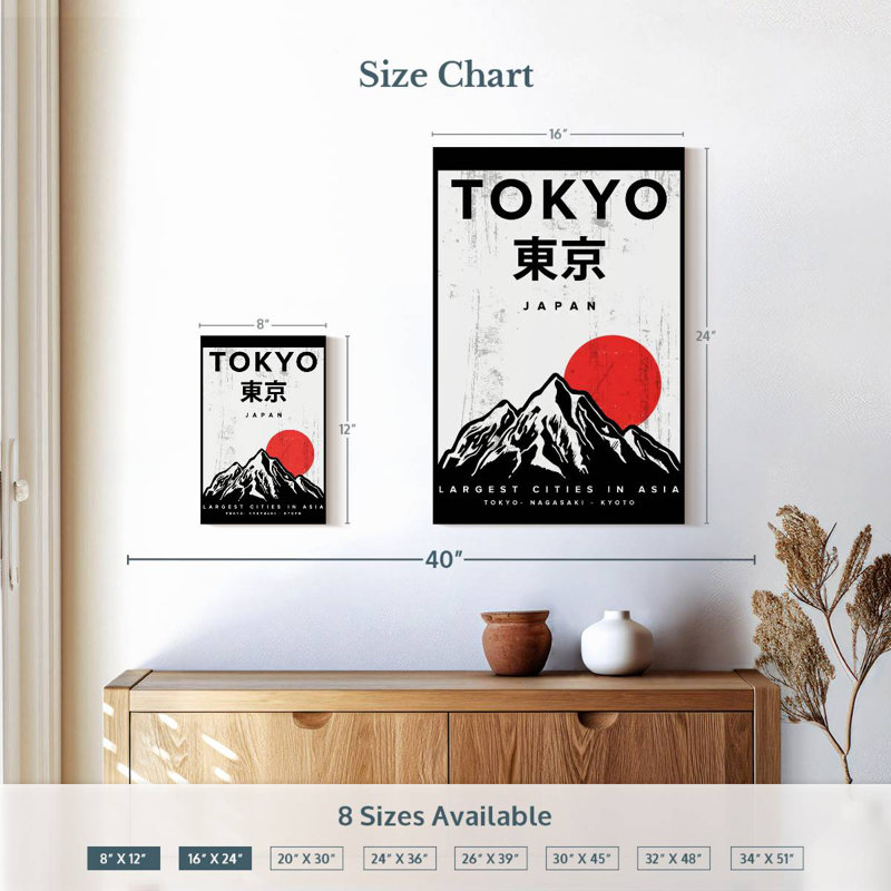 Affiche Sireci, Japon, Japon, H 12 po x l 8 po