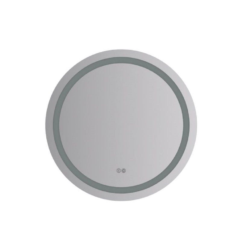 Fresca Santo Round Bathroom Vanity Flat Mirror with LED Lighting