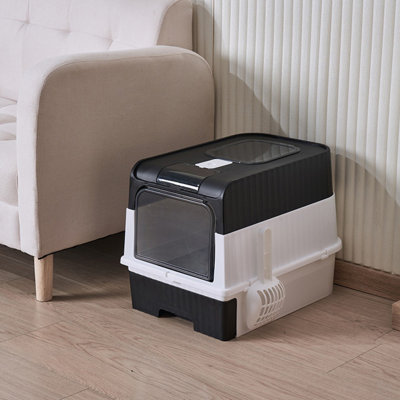 Ashwini PP Enclosed Litter Box with Scoop