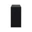 Console élégante en placage de bois pour vestibule - 30,56 po de hauteur, entrée sophistiquée au design unique de couleur noire-227818069