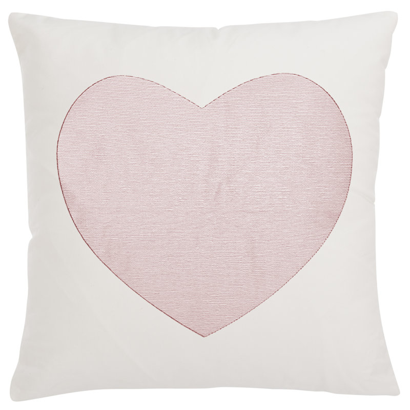 Avery Embroidered Cotton Reversible Throw Pillow