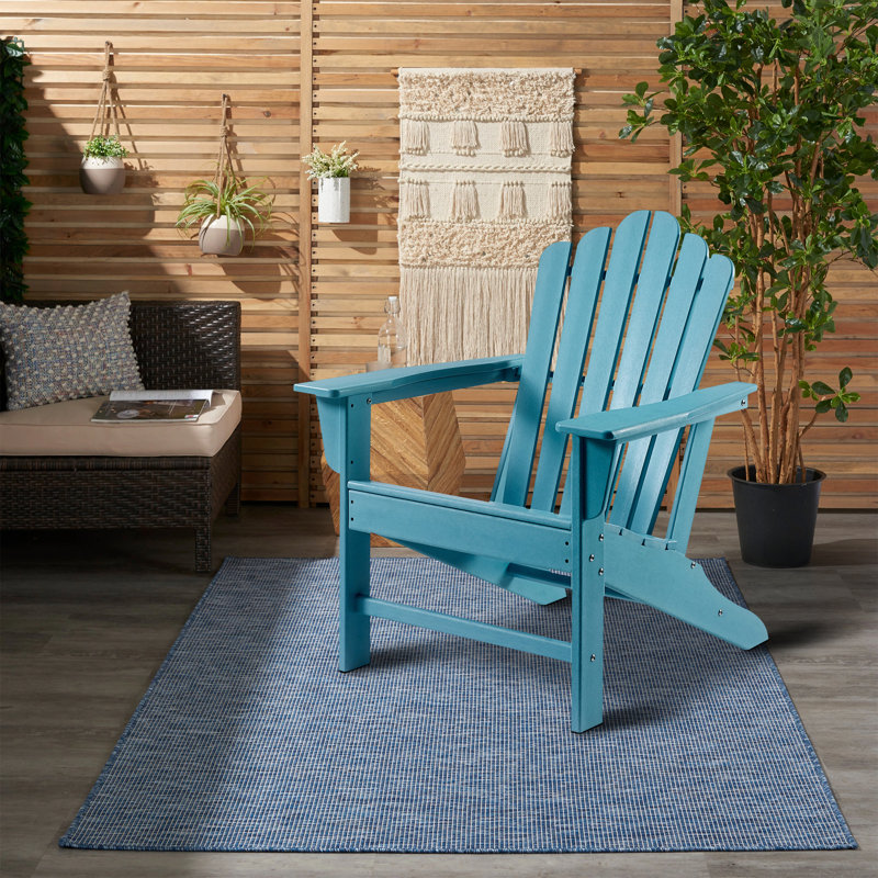 Chaise Adirondack d'extérieur, gris ardoise, Bleu