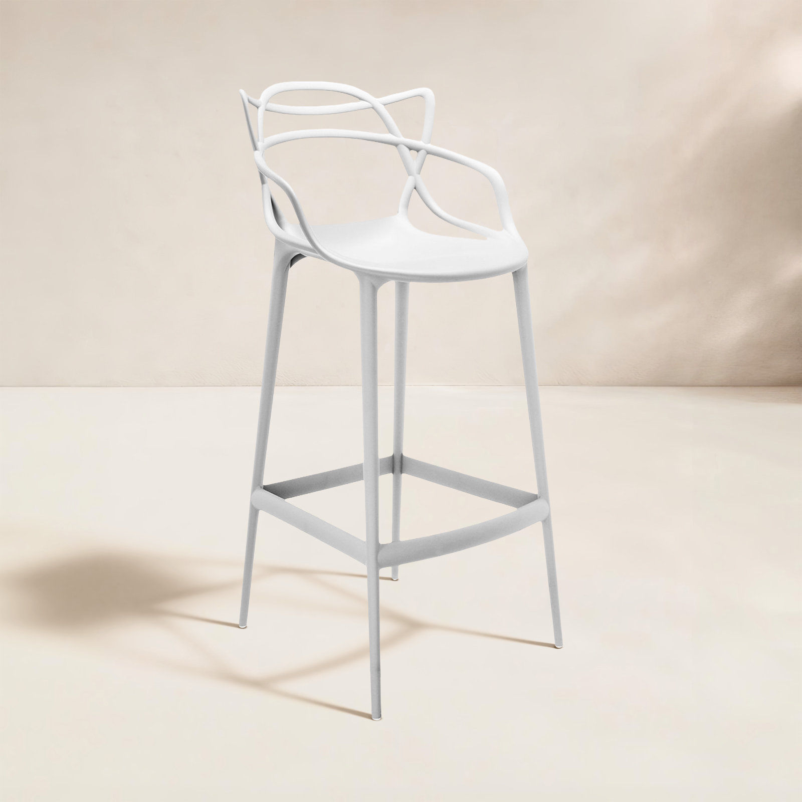 Masters Outdoor Bar Stool, Bar, White