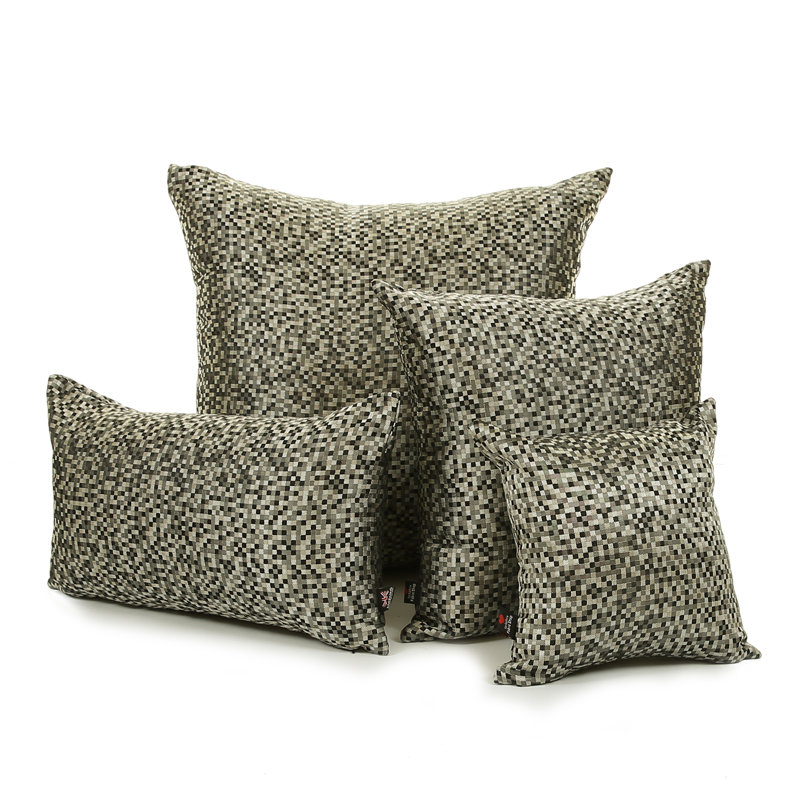 Alvaro Polka Dots Square Cushion, 28 x 28cm, Silver