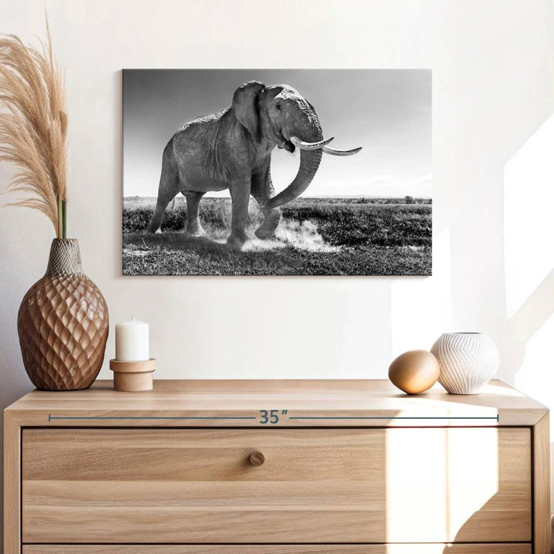 Brampt Grassland Elephant, 16" H x 24" W