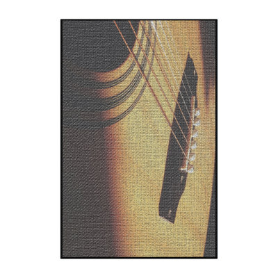 Tapis brune 1 zone de guitare acoustique