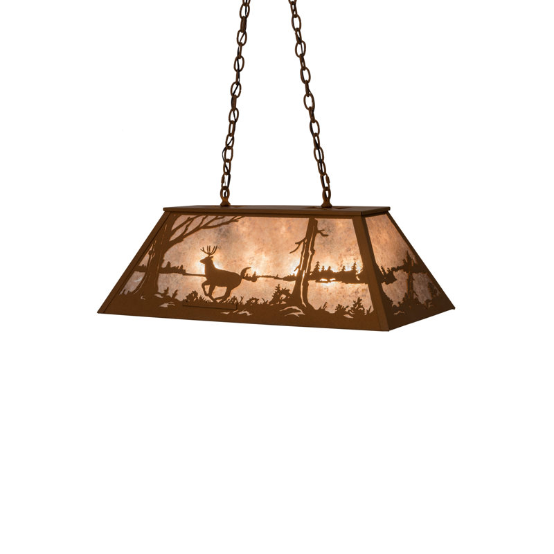 Deer At Lake 6 - Light Pendant