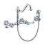 Whitehaus Wall Mount Faucet with Long Traditional Swivel Spout and Solid Brass Side Spray-1136461469-1164385462