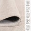 Tapis champagne en laine tissé à la main Bakstran-2046883206