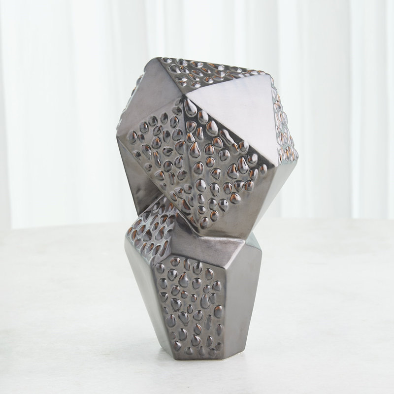 Les Facettes Sculpture, Matte Antique Bronze