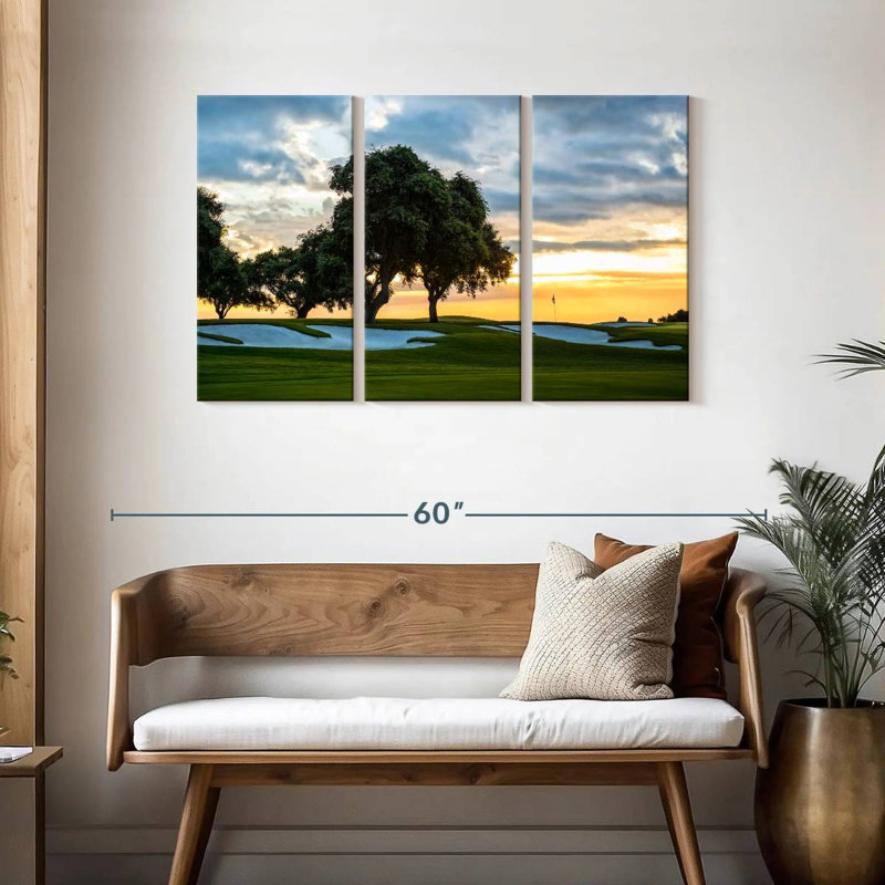 Sireci Golf Course Sunset Sky, 28" H x 45" W