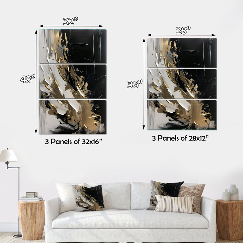 «Mystery Awakening», ensemble d'art mural sur toile, H 32 po x l 48 po x P 1 po
