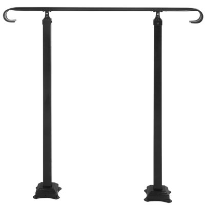Hand Rails for Outdoor Steps, Wrought Iron Railing, Porch and Stair Railing Kit