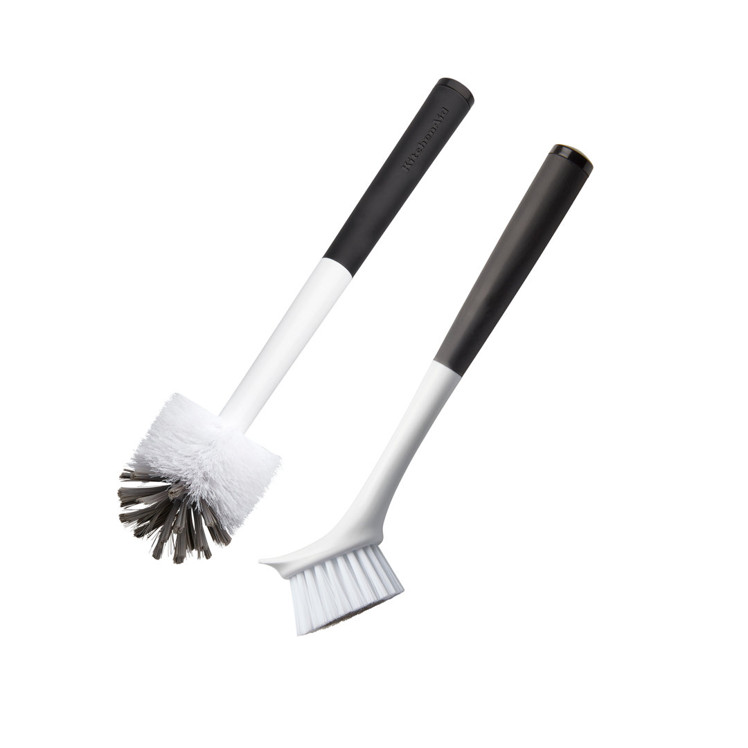 Kitchenaid Black/White 2-Piece Cleaning Brush Set - Image 2