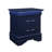 Led Nightstand In Blue - Spacious Drawers, Metal Hardwares 2 With Spacious, Solid Wood &