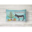  Coussin intérieur / extérieur American Mammoth Jack Donkey Christmas