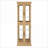 Cabinets, Lighted Glass Curio Display Cabinet with Adjustable Shelves, Light Oak | Traditional | MDF+glass-561262227