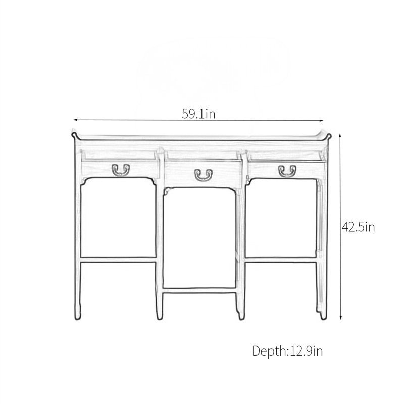 Armoire de véranda légère en orme de luxe
