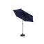 Parasol de patio extérieur 9 pi avec parasol inclinable et manivelle, parasol de marché 6 baleines robustes, terrasse, cour, piscine (base non incluse)-1749122914