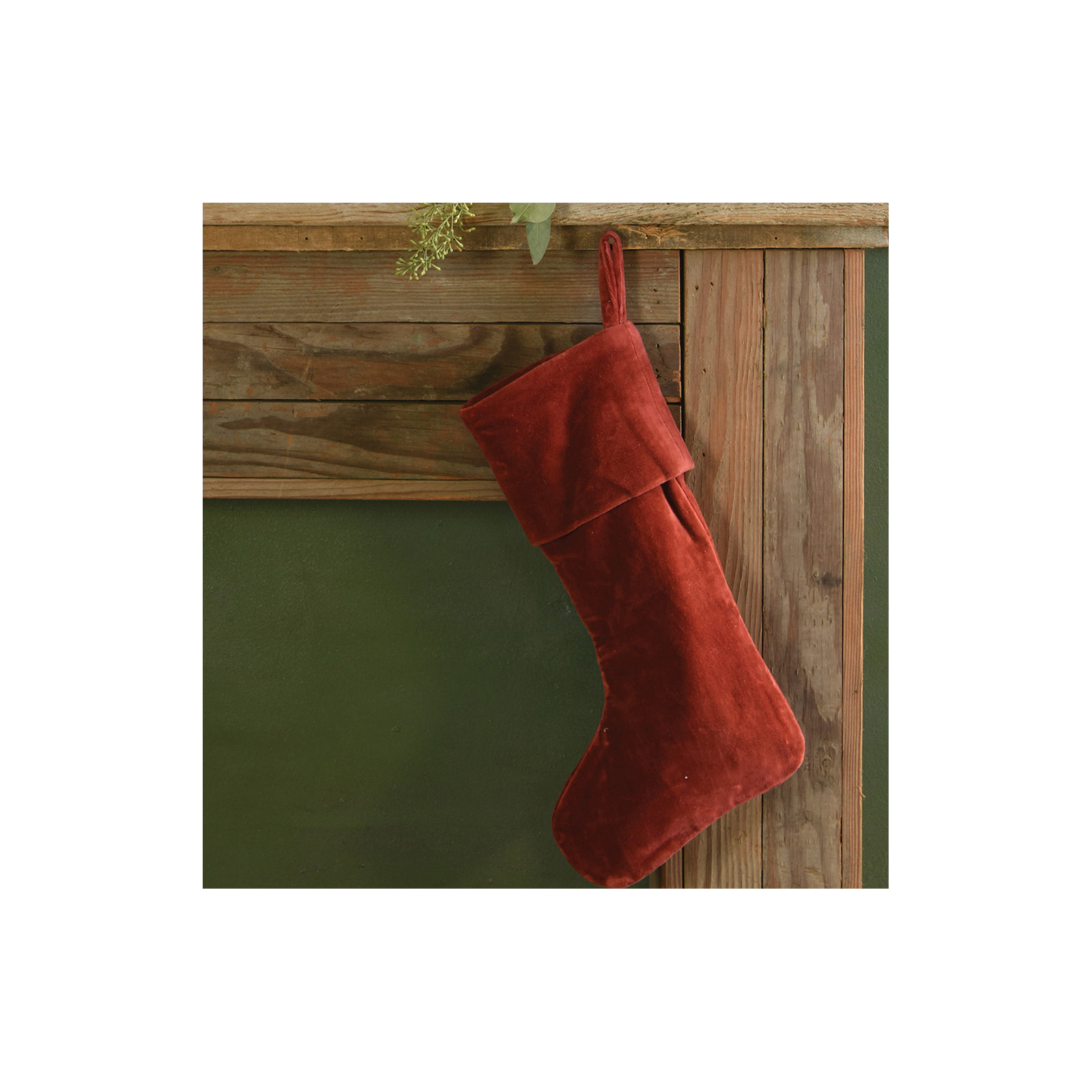Velvet Stocking, Red